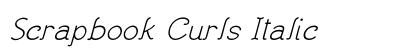 Scrapbook Curls Italic Preview