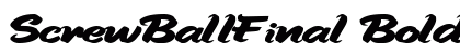ScrewBallFinal Bold preview