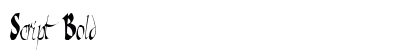 Script Bold preview