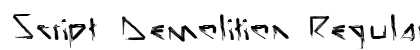 Script Demolition Regular preview
