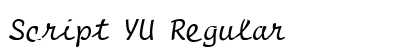 Script YU Regular preview