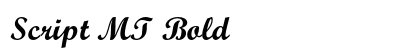 Script MT Bold preview