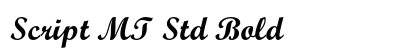 Script MT Std Bold preview