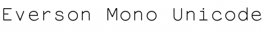 Everson Mono Unicode Font
