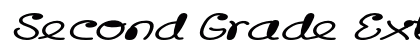 Second Grade Extra-expanded Italic preview