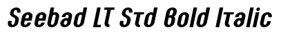 Seebad LT Std Bold Italic Preview