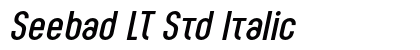Seebad LT Std Italic Preview