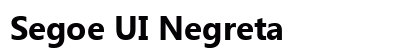 Segoe UI Negreta preview