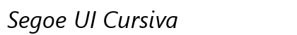 Segoe UI Cursiva preview