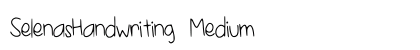 SelenasHandwriting Medium preview