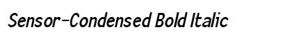 Sensor-Condensed Bold Italic Preview