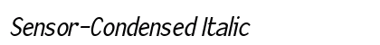 Sensor-Condensed Italic Preview