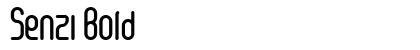 Senzi Bold preview