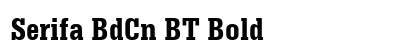Serifa BdCn BT Bold preview