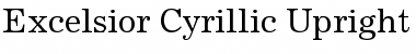 ExcelsiorCyr Upright Font