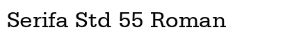 Serifa Std 55 Roman Preview