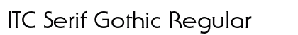 ITC Serif Gothic Regular preview
