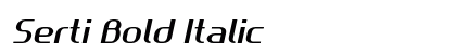Serti Bold Italic Preview