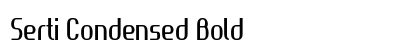 Serti Condensed Bold Preview