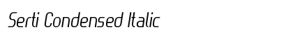 Serti Condensed Italic Preview
