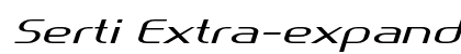 Serti Extra-expanded Italic preview