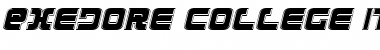 Exedore College Italic Italic Font