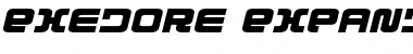Exedore Expanded Italic Font