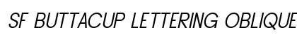SF Buttacup Lettering Oblique preview