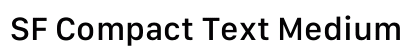 SF Compact Text Medium preview