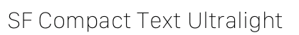 SF Compact Text Ultralight Preview