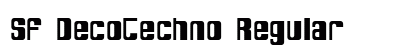 SF DecoTechno Regular preview
