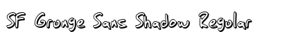 SF Grunge Sans Shadow Regular Preview