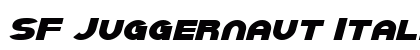 SF Juggernaut Italic preview