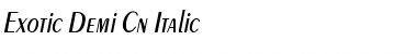 Exotic-Demi Cn Itlc Font