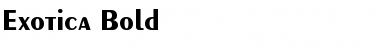 Exotica Bold Font