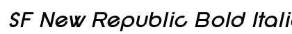 SF New Republic Bold Italic Preview