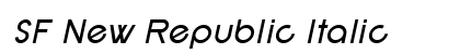 SF New Republic Italic preview