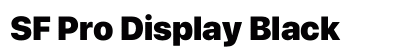 SF Pro Display Black Preview