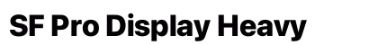 SF Pro Display Heavy preview