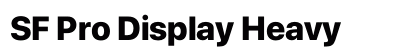 SF Pro Display Heavy preview
