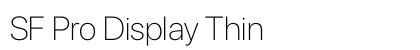 SF Pro Display Thin Preview