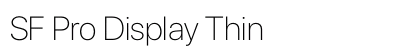 SF Pro Display Thin Preview
