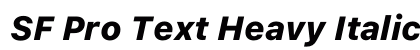 SF Pro Text Heavy Italic Preview