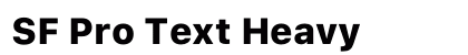 SF Pro Text Heavy preview