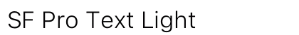 SF Pro Text Light Preview
