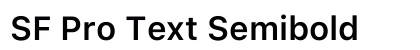 SF Pro Text Semibold Preview