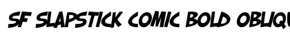 SF Slapstick Comic Bold Oblique Preview