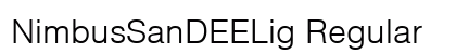 NimbusSanDEELig Regular preview