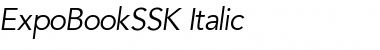 ExpoBookSSK Italic Font
