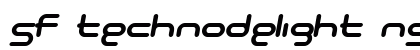 SF Technodelight NS Bold Italic Preview